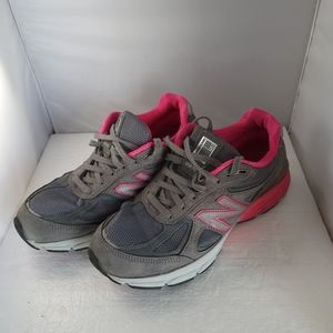 New Balance 990v4 Gray Mesh Running Shoes Women's Size 10 B W990GP4.